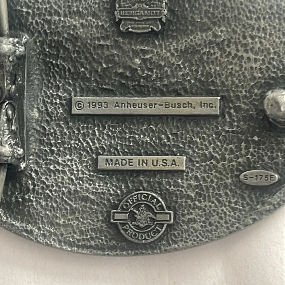 1993 Anheuser- Busch Belt Buckle Made in 🇺🇸  Official Product  Bergamot  S-175E